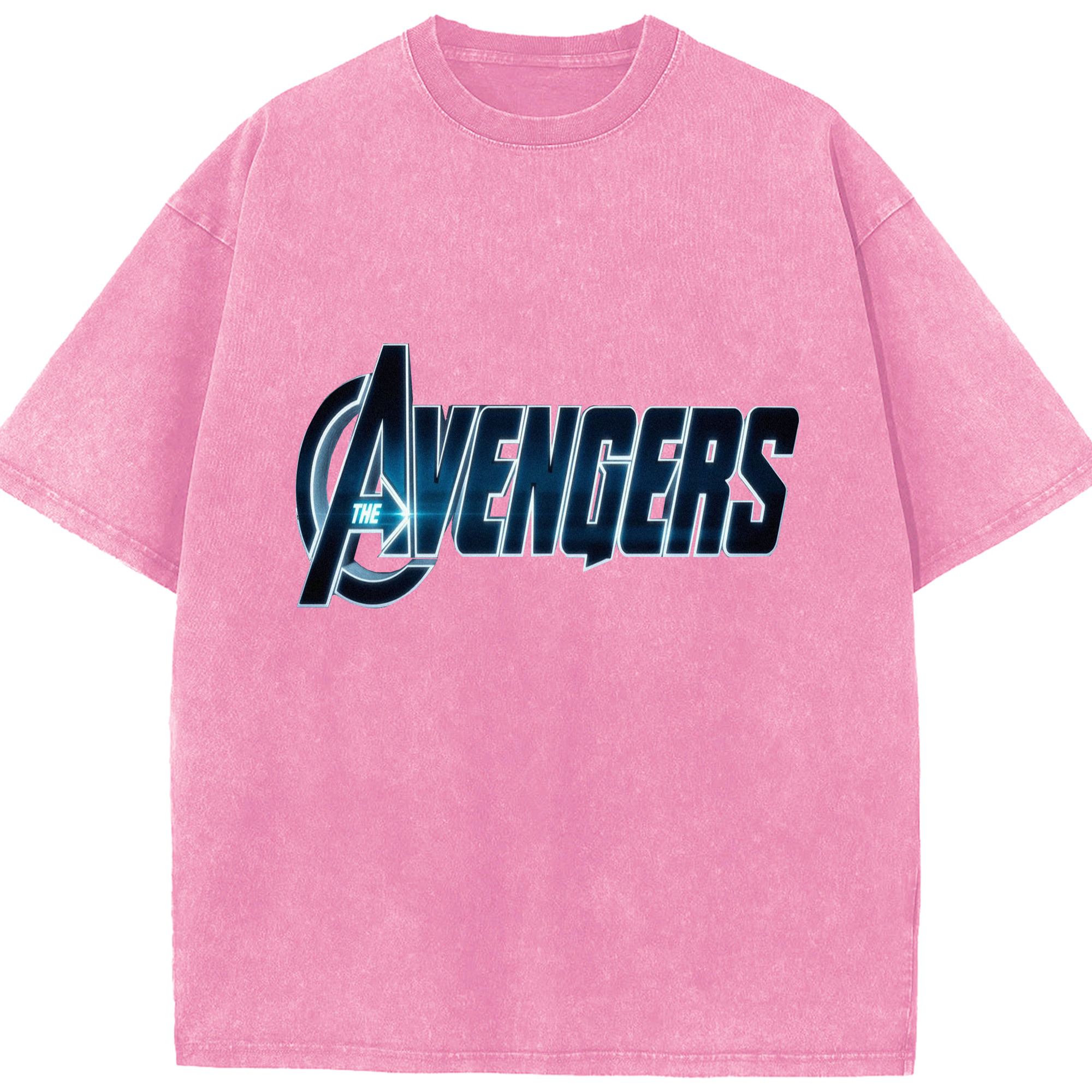 （画像用） アベンジャーズ The Avengers 綿100% ヴィンテージ風 半袖Tシャツ（フロントプリント）